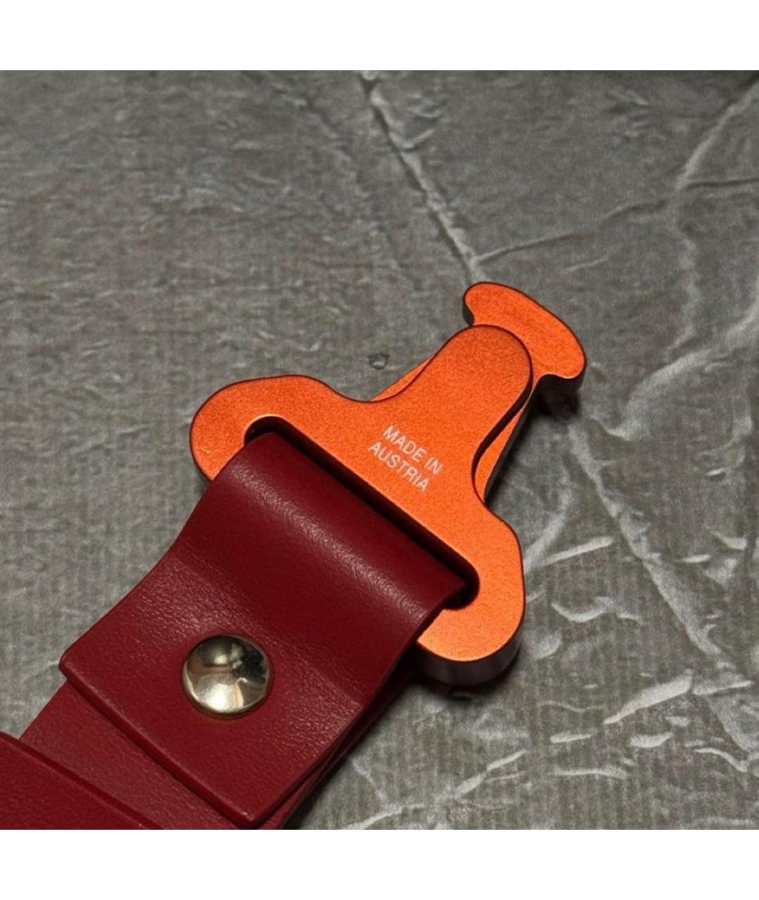 1017 ALYX 9SM Красный кожаный браслет, фото 4