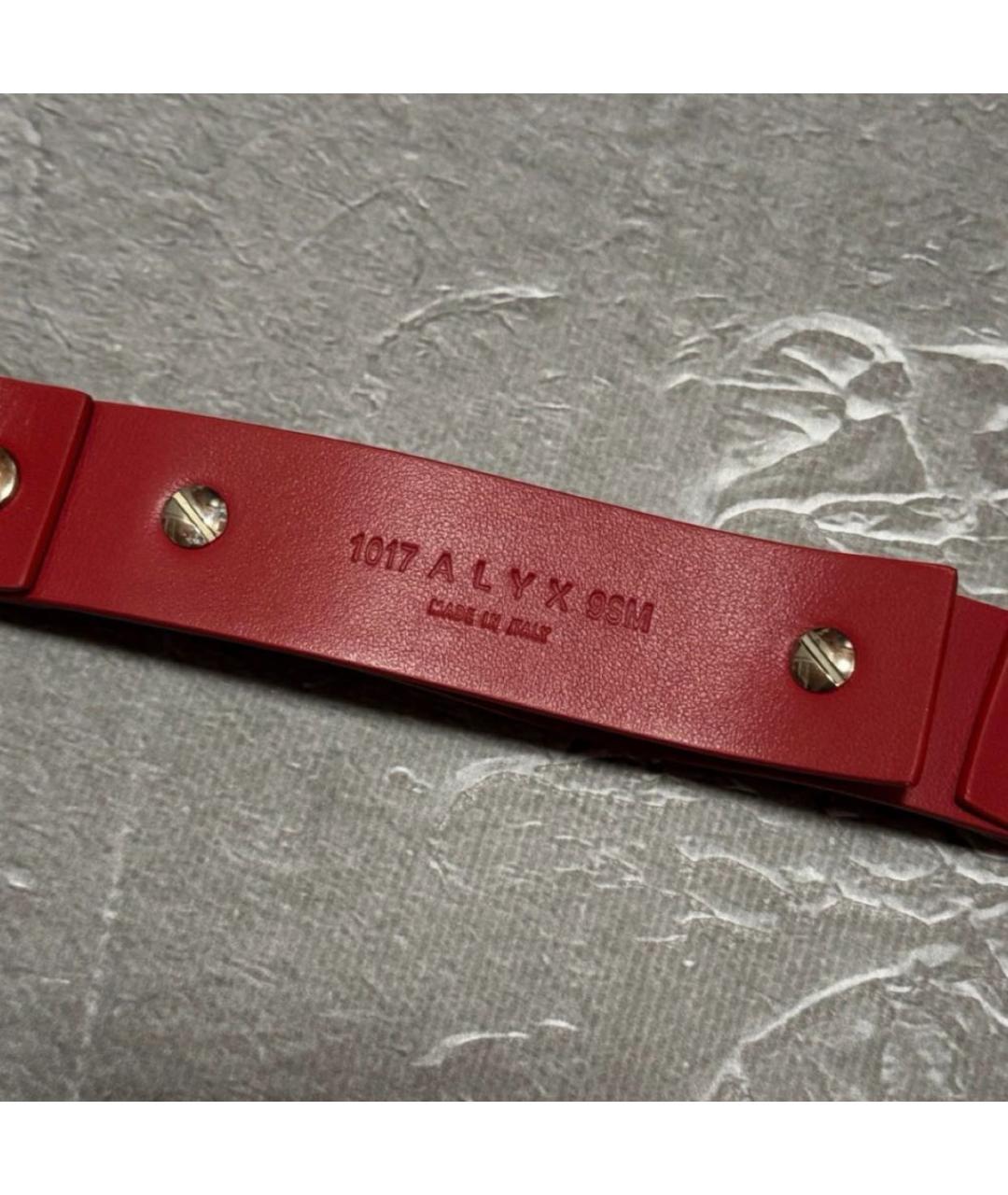 1017 ALYX 9SM Красный кожаный браслет, фото 3