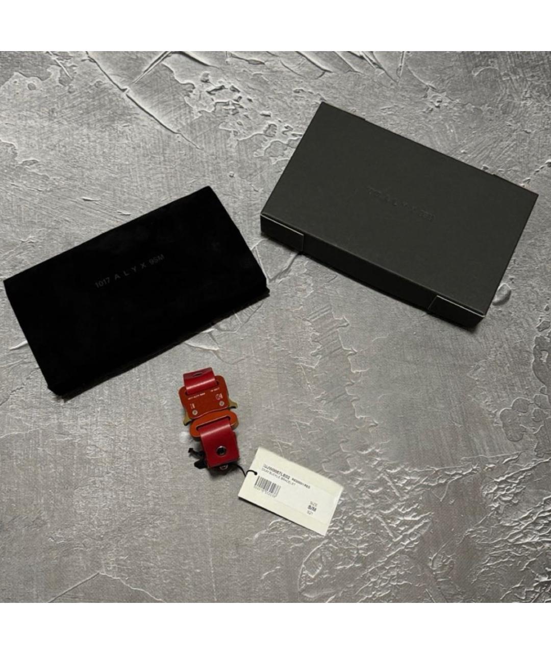 1017 ALYX 9SM Красный кожаный браслет, фото 5