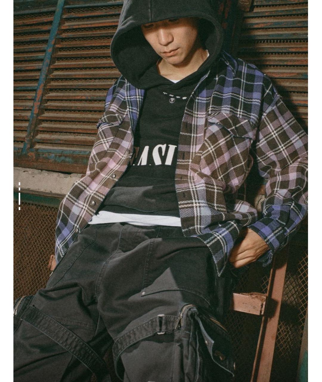 Pleasures Фиолетовая хлопковая куртка, фото 5