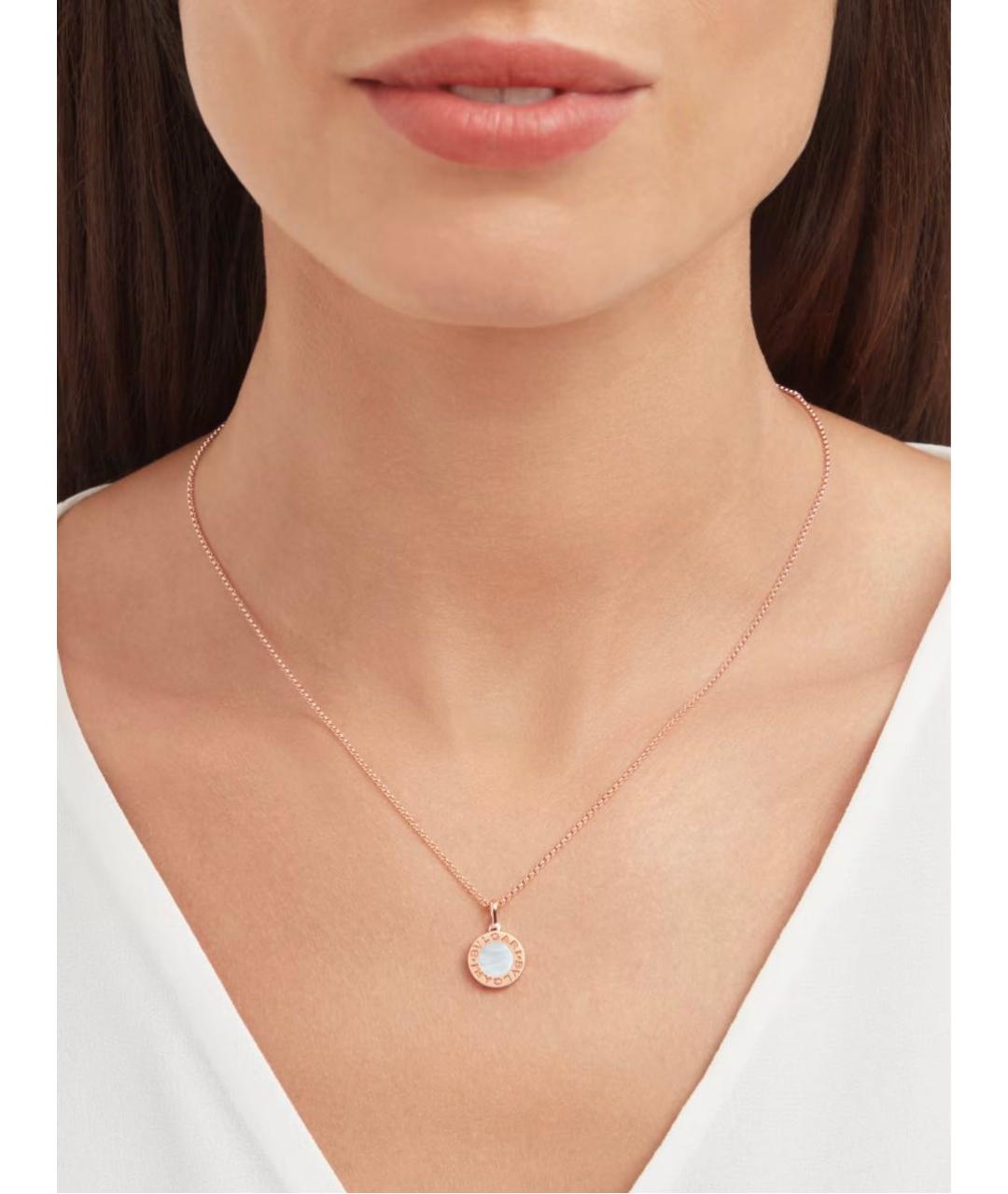 BVLGARI Золотая подвеска из розового золота, фото 2