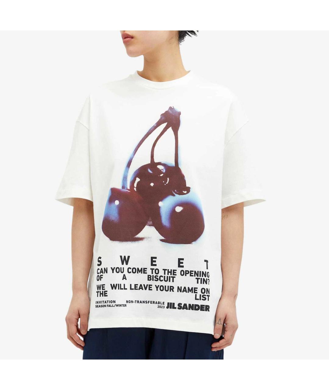 JIL SANDER Мульти хлопковая футболка, фото 2