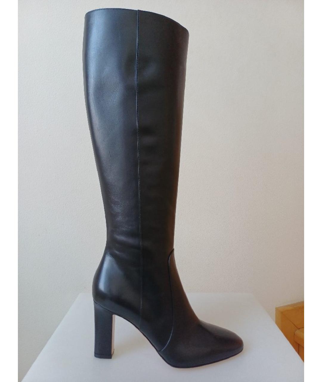 GIANVITO ROSSI Черные кожаные сапоги, фото 9