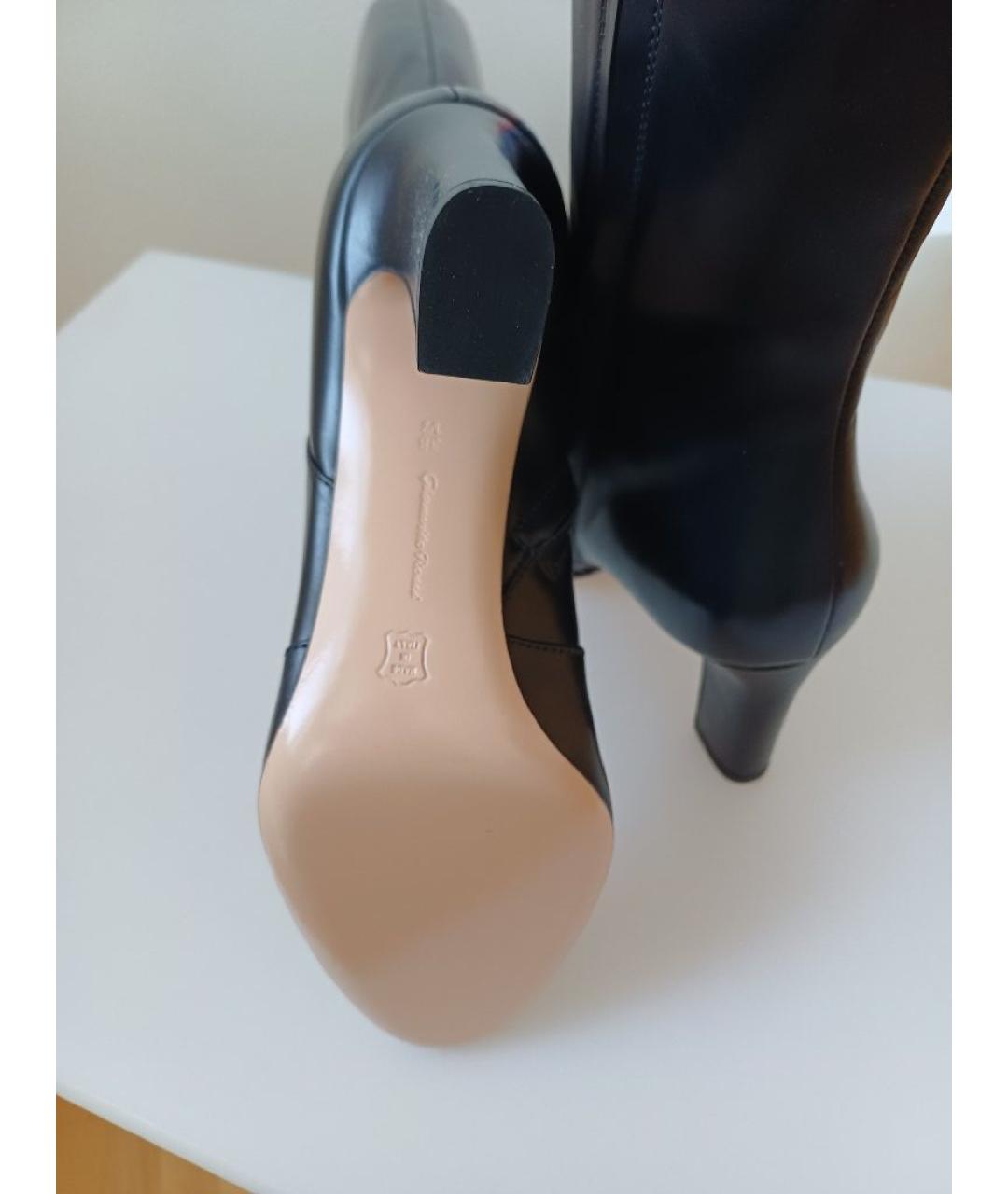 GIANVITO ROSSI Черные кожаные сапоги, фото 8