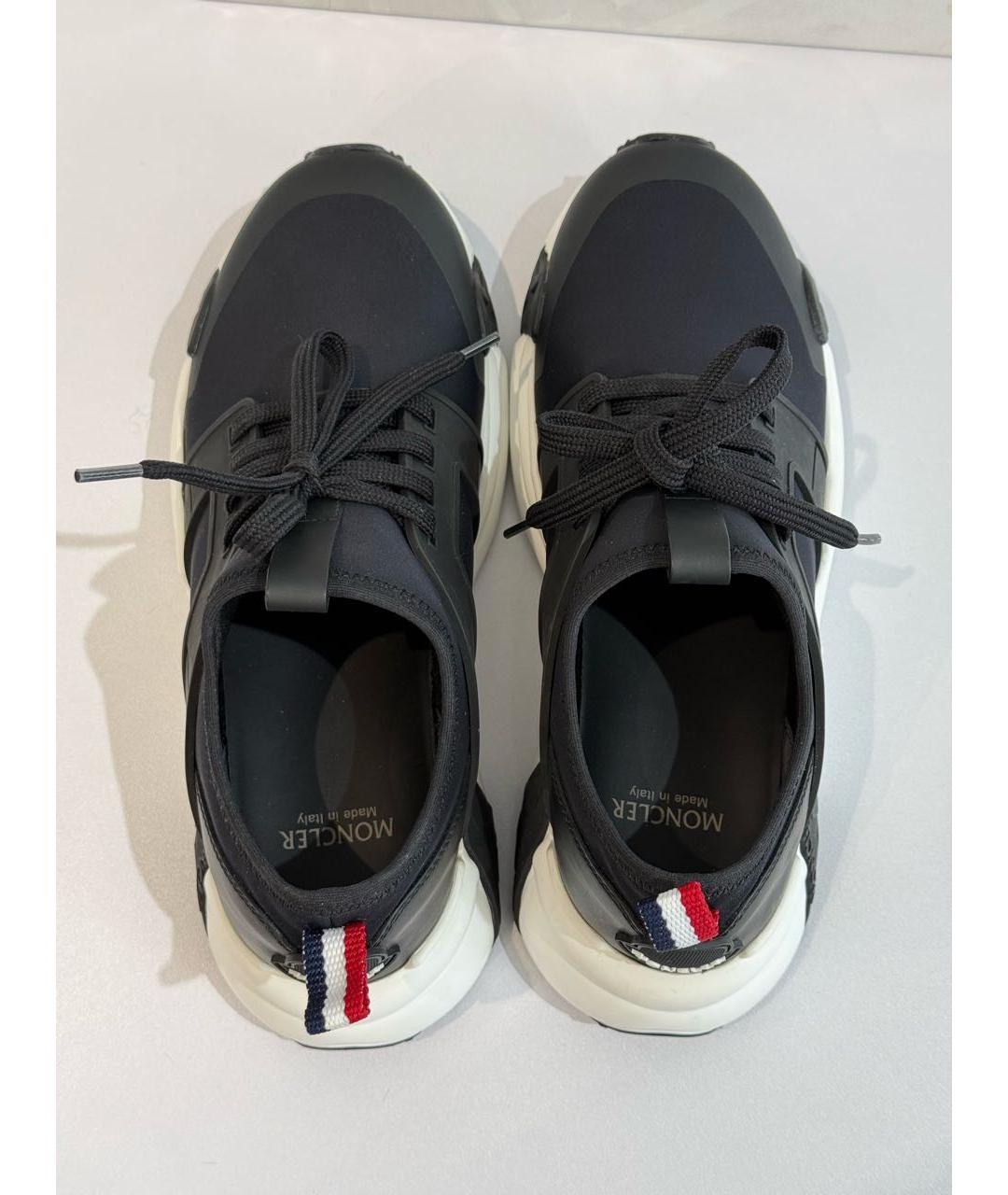 MONCLER Черные низкие кроссовки / кеды, фото 2