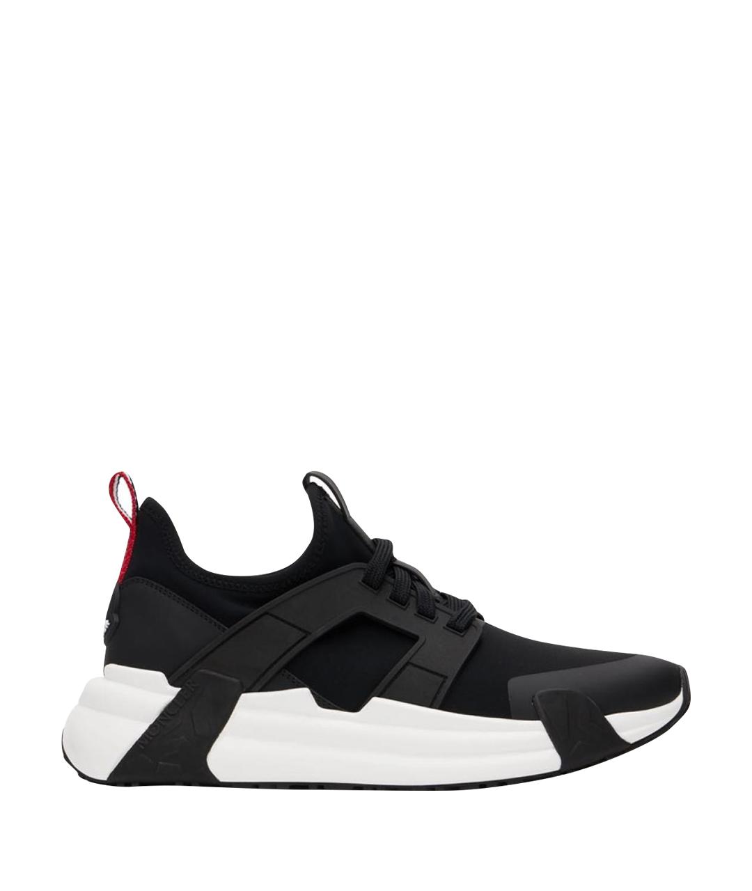 MONCLER Черные низкие кроссовки / кеды, фото 1