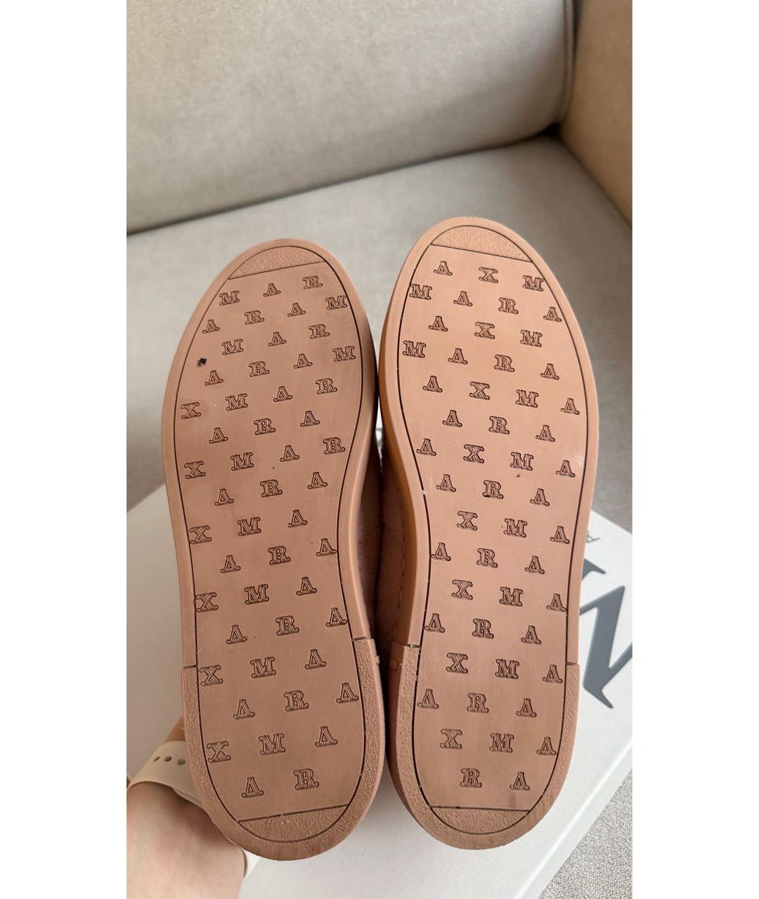 MAX MARA Розовые замшевые кеды, фото 4