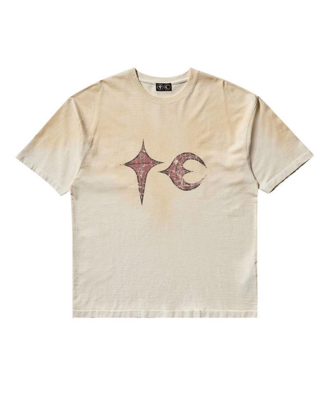 THUG CLUB Бежевая хлопковая футболка, фото 7