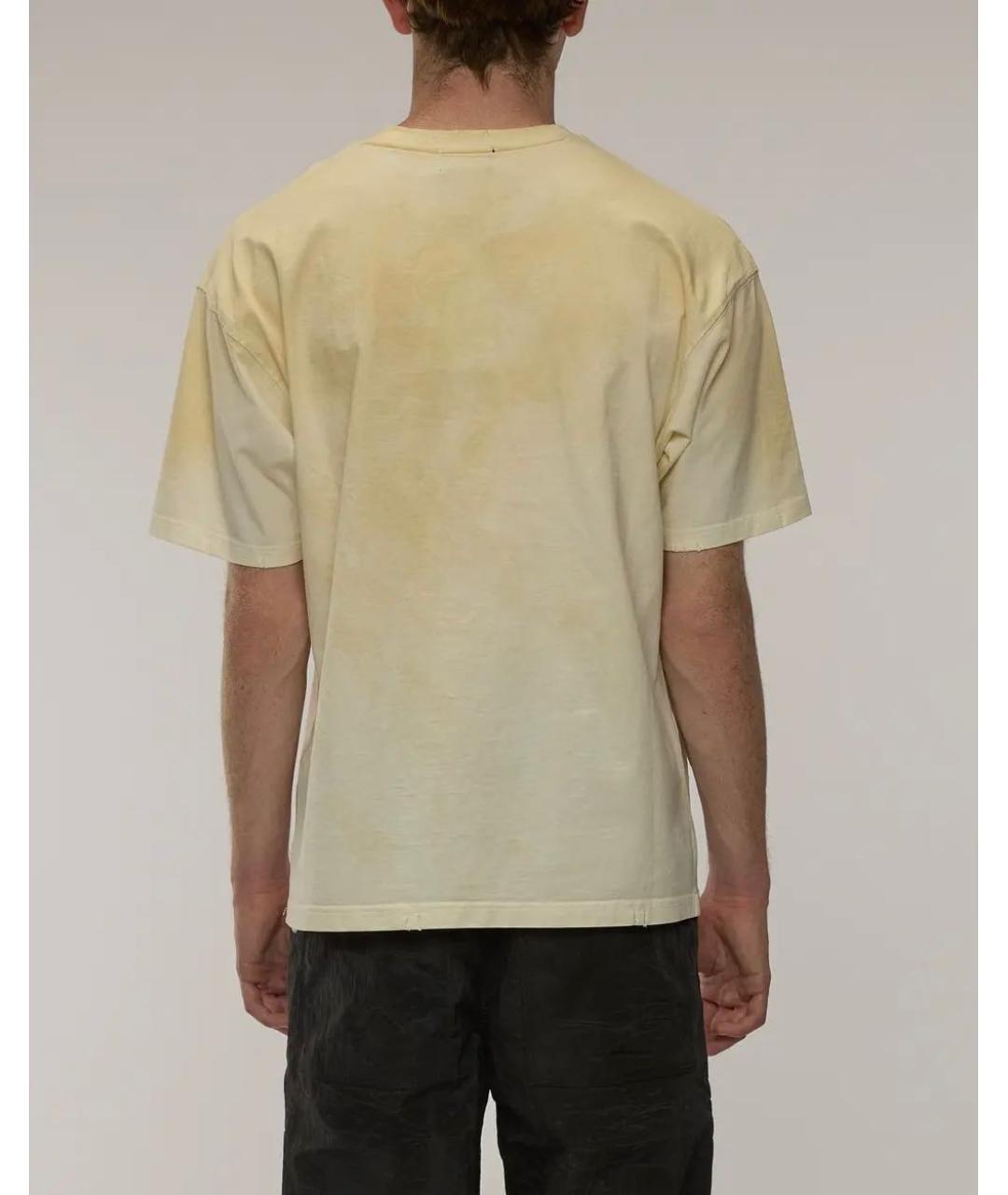 THUG CLUB Бежевая хлопковая футболка, фото 5