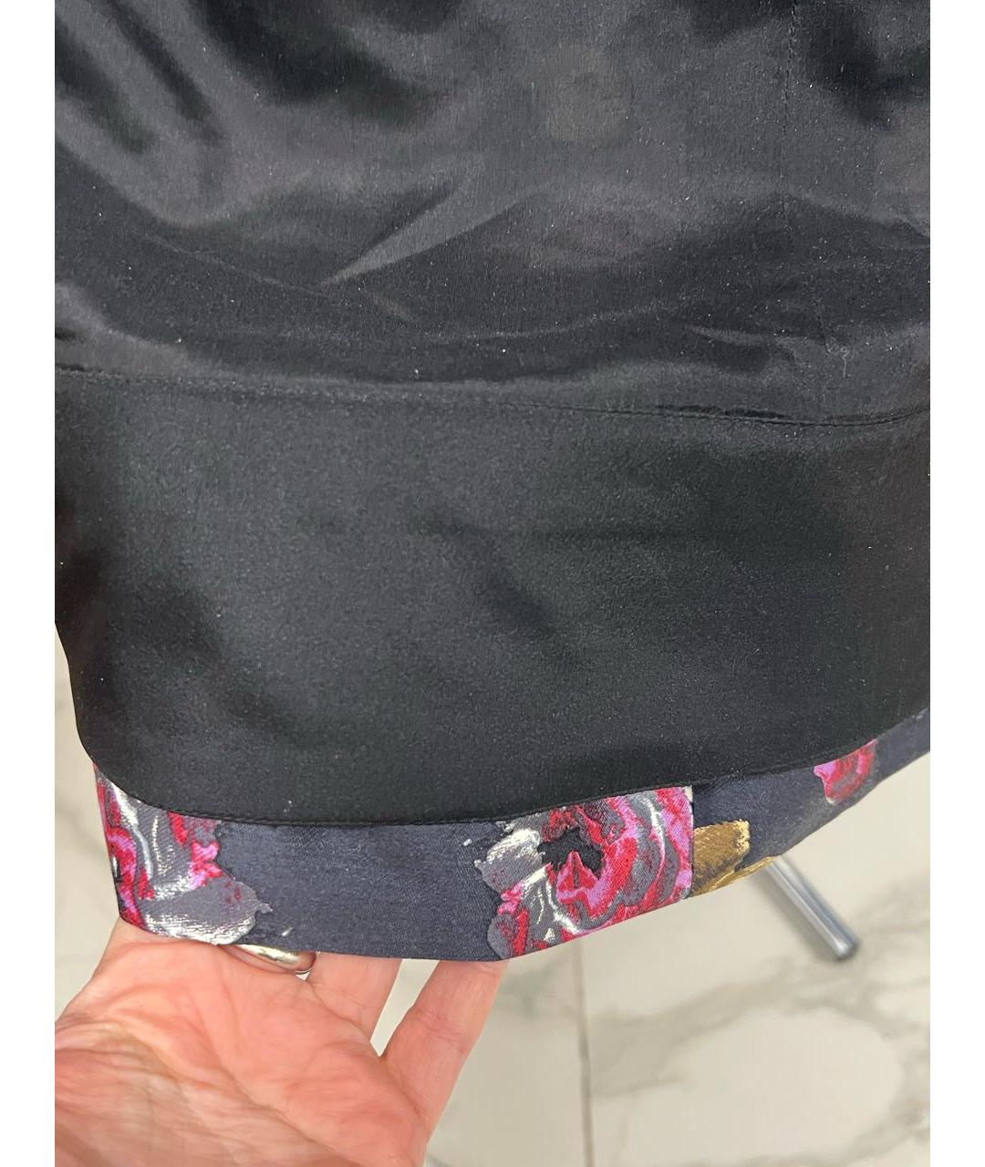 OSCAR DE LA RENTA Мульти шелковое коктейльное платье, фото 5