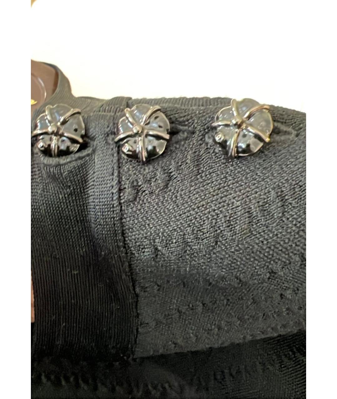 CHANEL Черное вискозное повседневное платье, фото 3