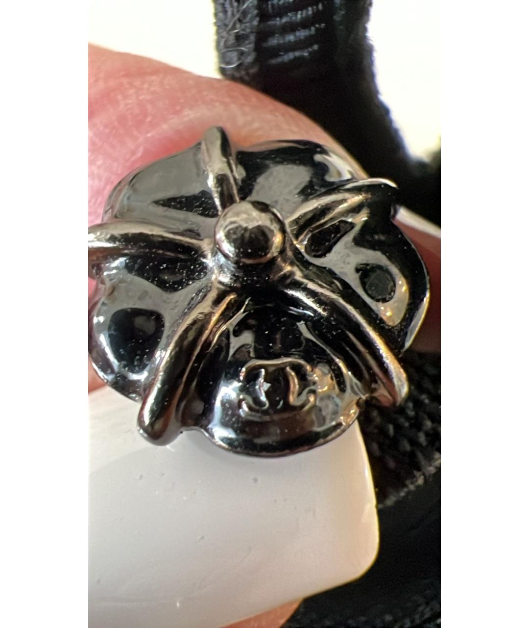 CHANEL Черное вискозное повседневное платье, фото 5