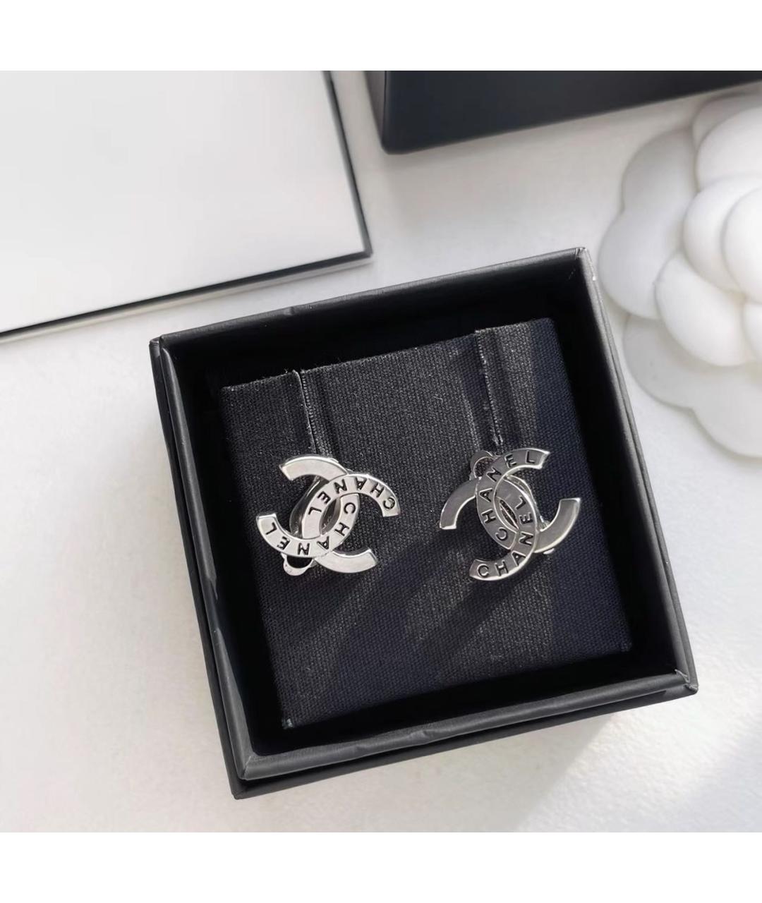 CHANEL Серебряные клипсы, фото 5