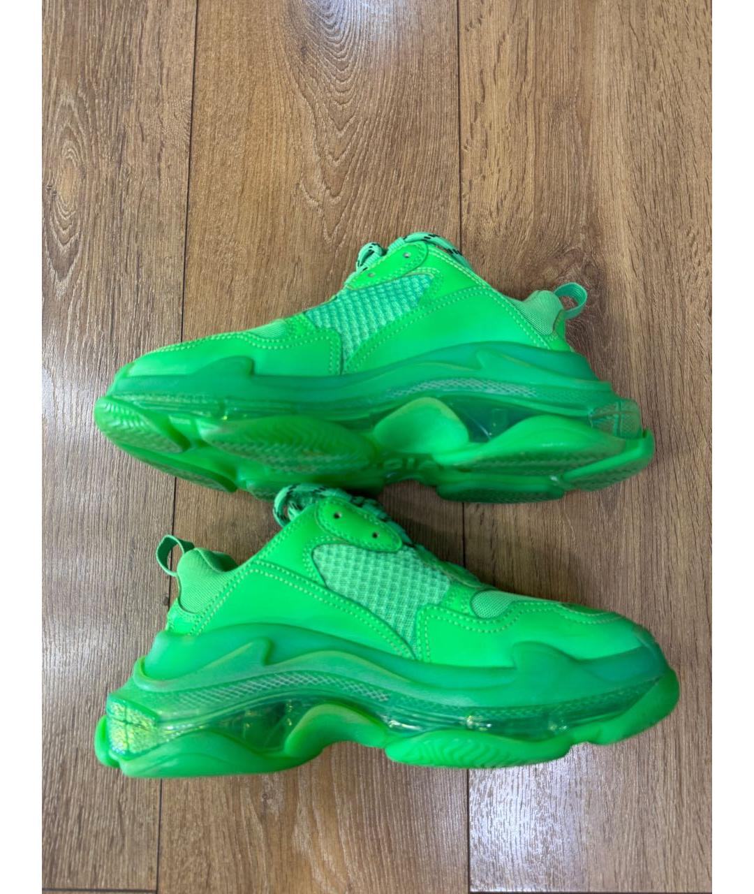 BALENCIAGA Зеленые синтетические кроссовки, фото 5