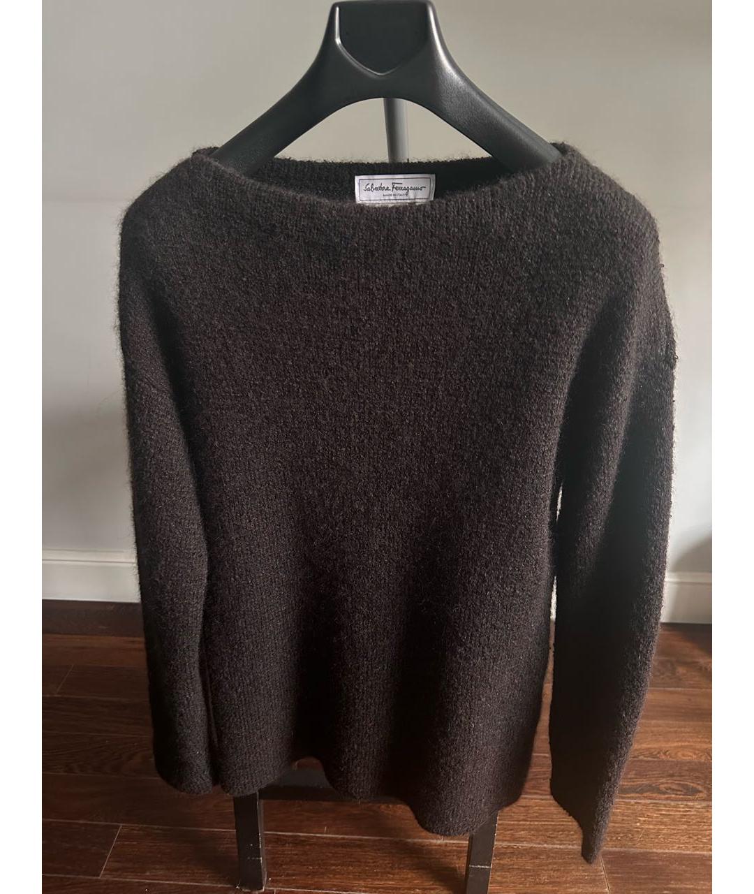 FERRAGAMO Черный джемпер / свитер, фото 2