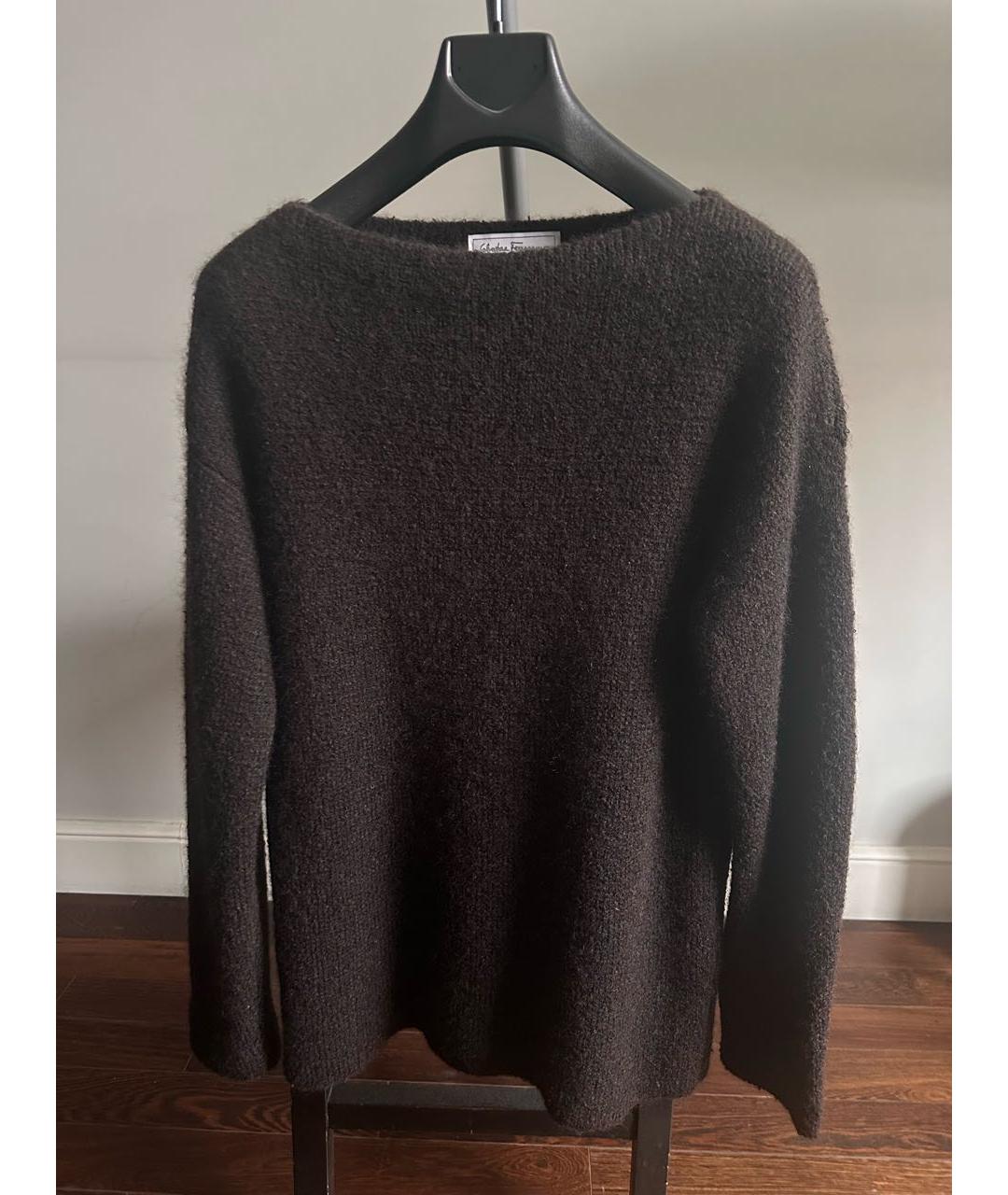 FERRAGAMO Черный джемпер / свитер, фото 4