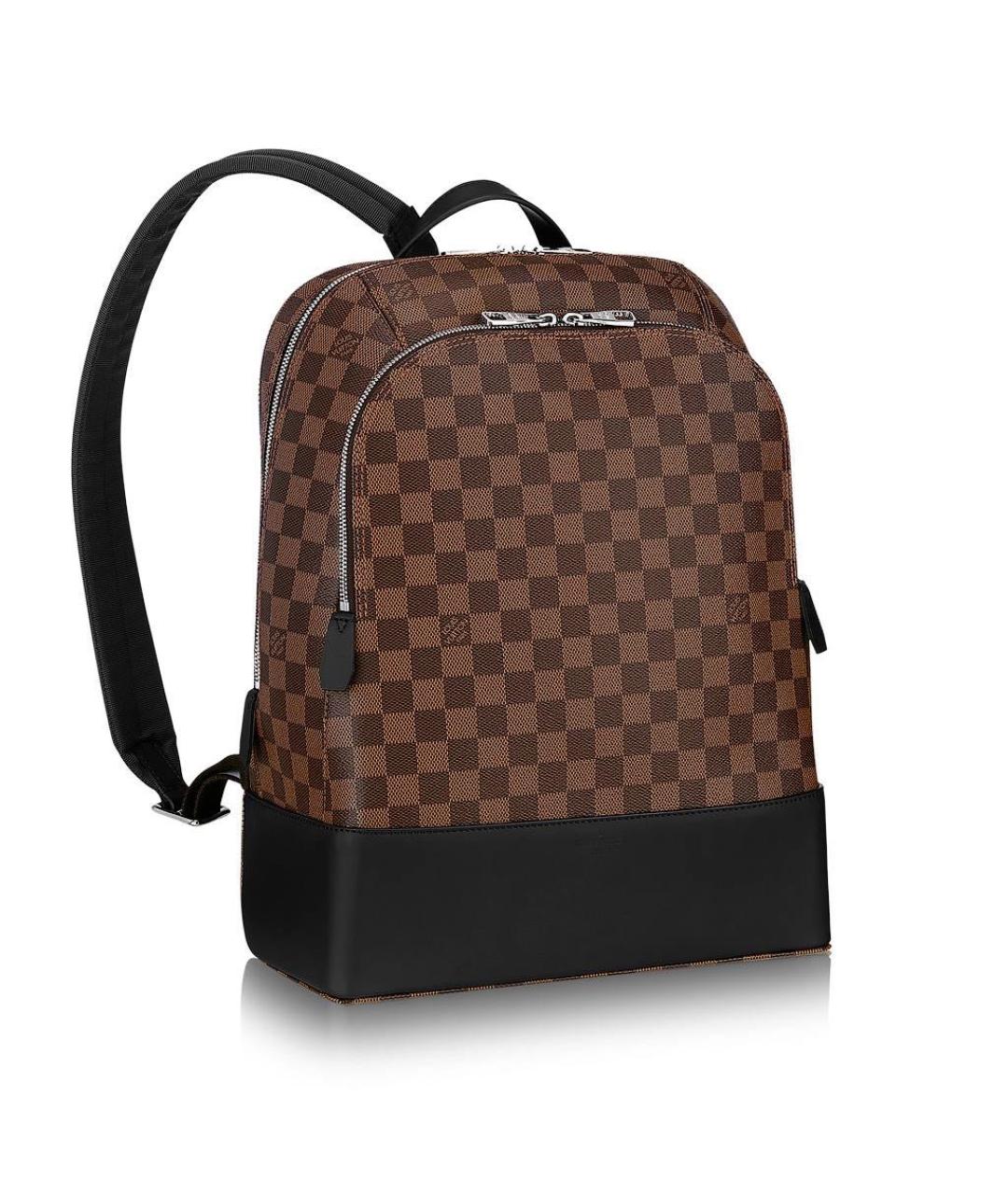 LOUIS VUITTON Коричневый кожаный рюкзак, фото 6