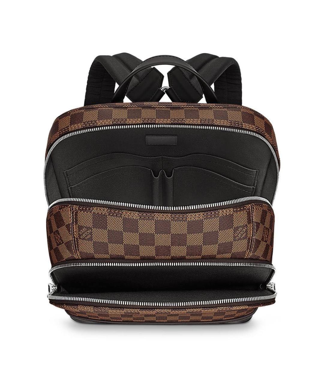 LOUIS VUITTON Коричневый кожаный рюкзак, фото 2