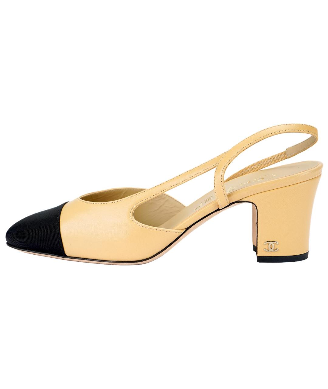 CHANEL Бежевые туфли, фото 2