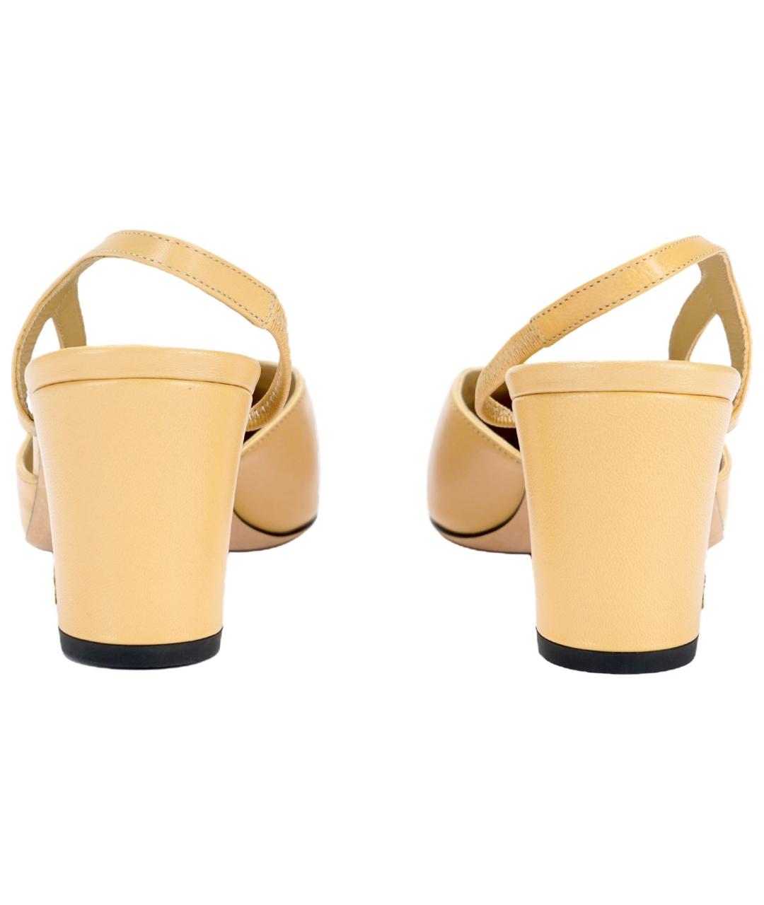 CHANEL Бежевые туфли, фото 4