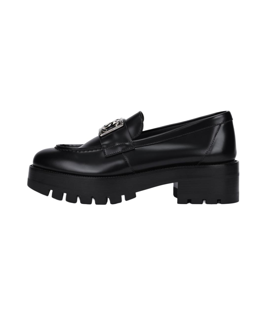 CHANEL Черные кожаные лоферы, фото 2