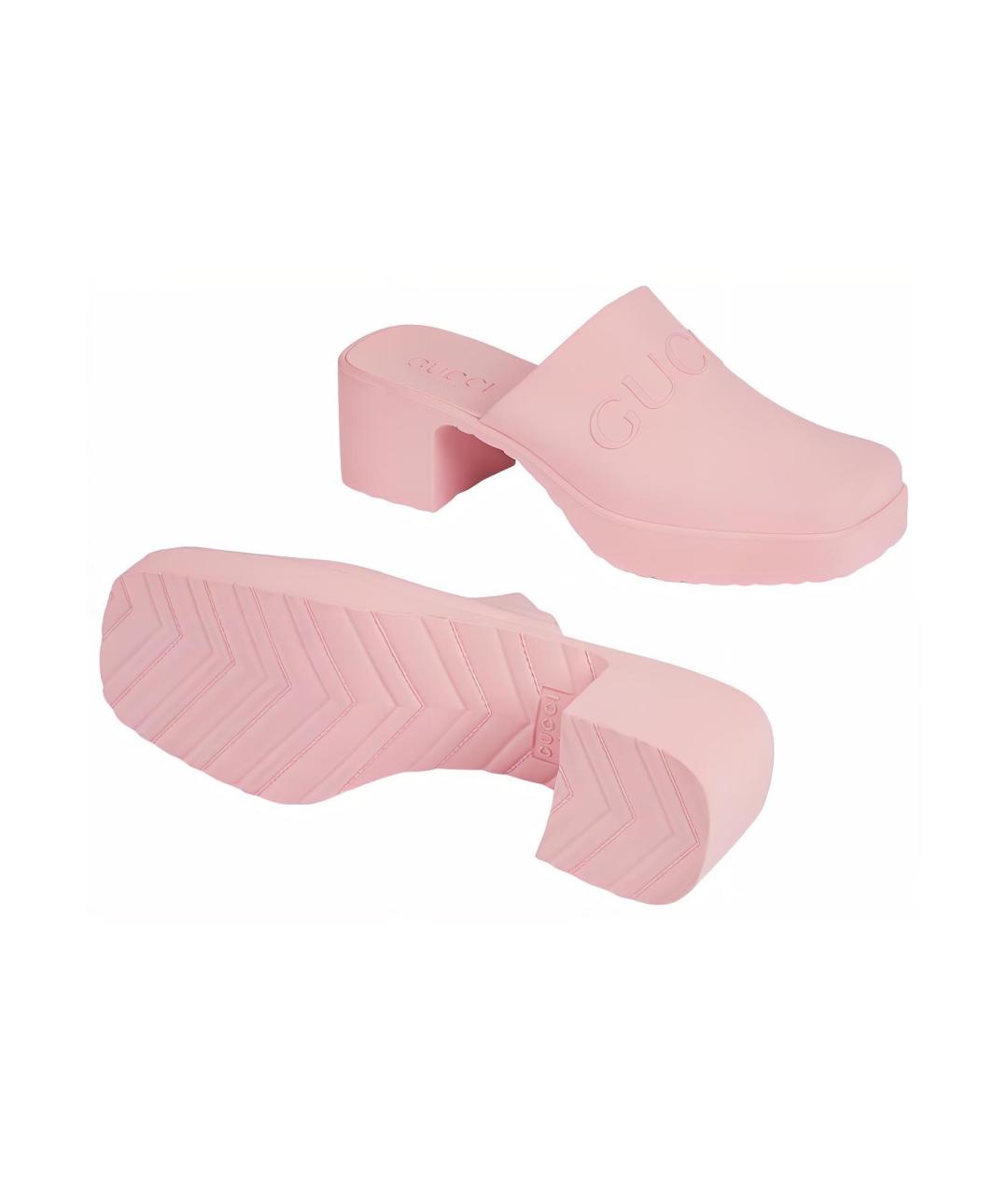 GUCCI Розовые мюли, фото 5