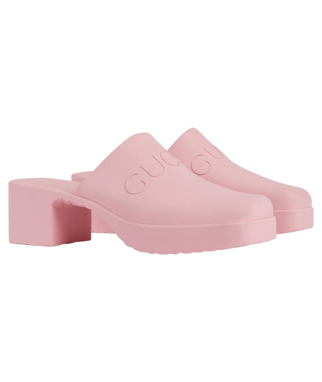 GUCCI Розовые мюли, фото 2