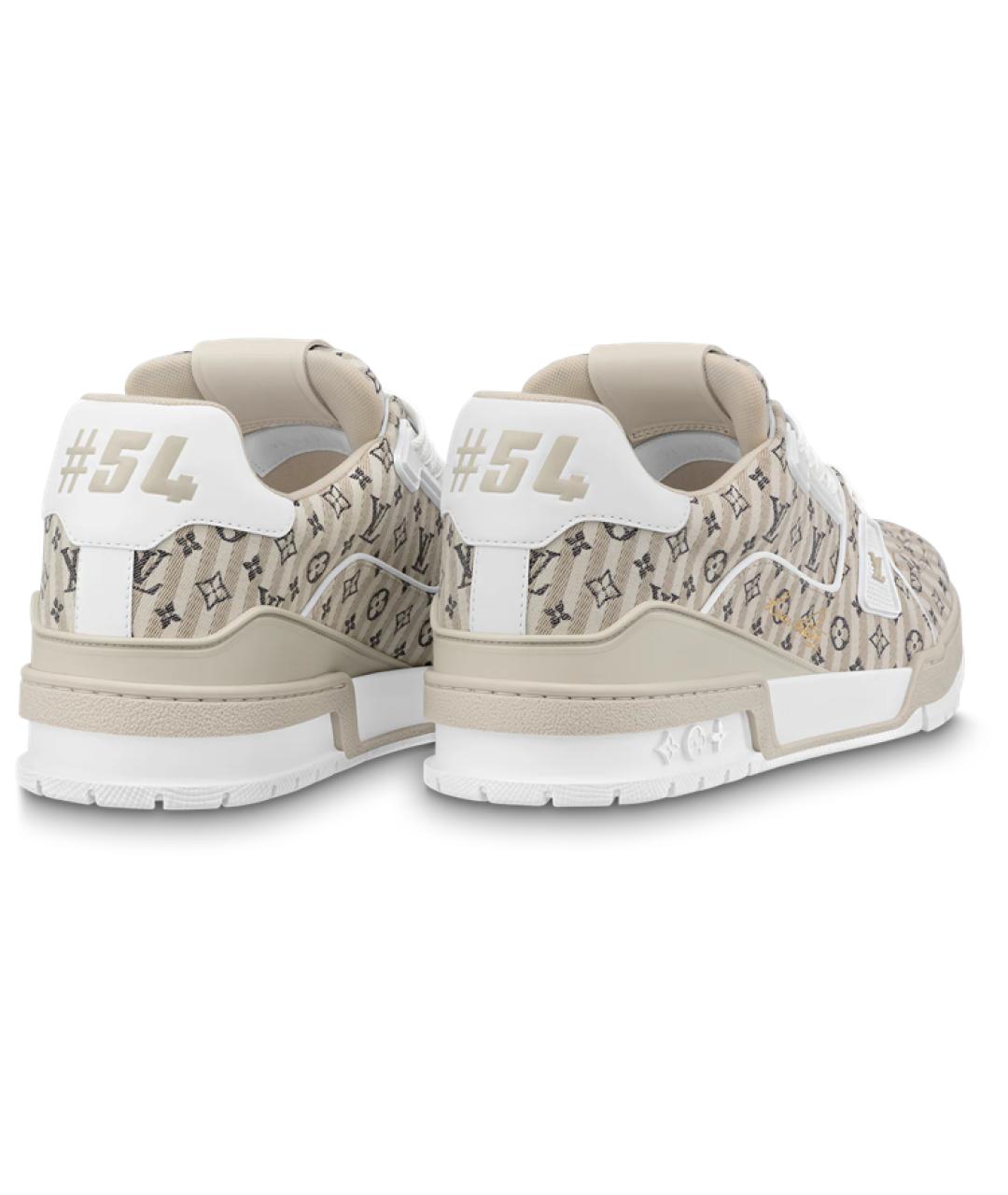 LOUIS VUITTON Бежевые кроссовки, фото 3