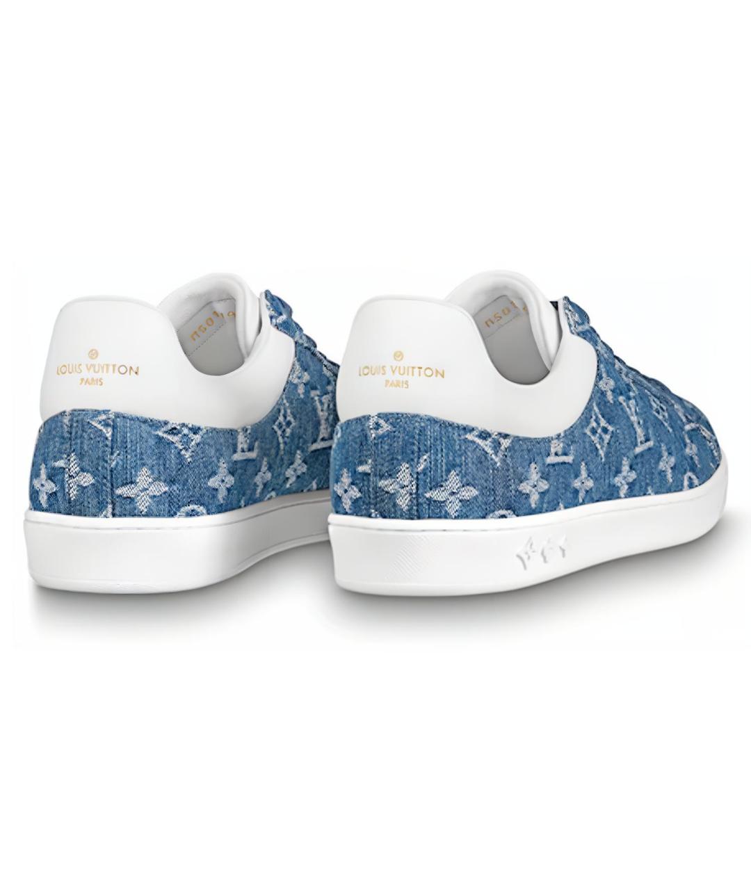 LOUIS VUITTON Синие низкие кроссовки / кеды, фото 5