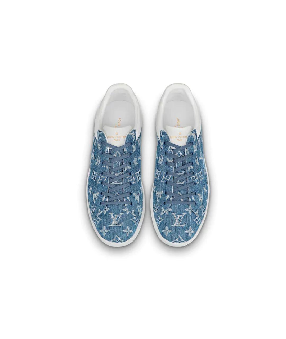 LOUIS VUITTON Синие низкие кроссовки / кеды, фото 3