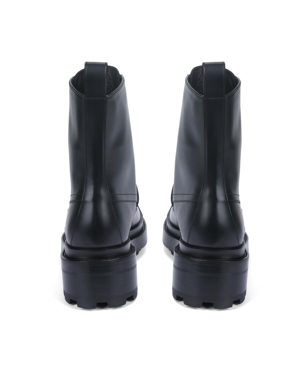 HERMES Черные кожаные сапоги, фото 4