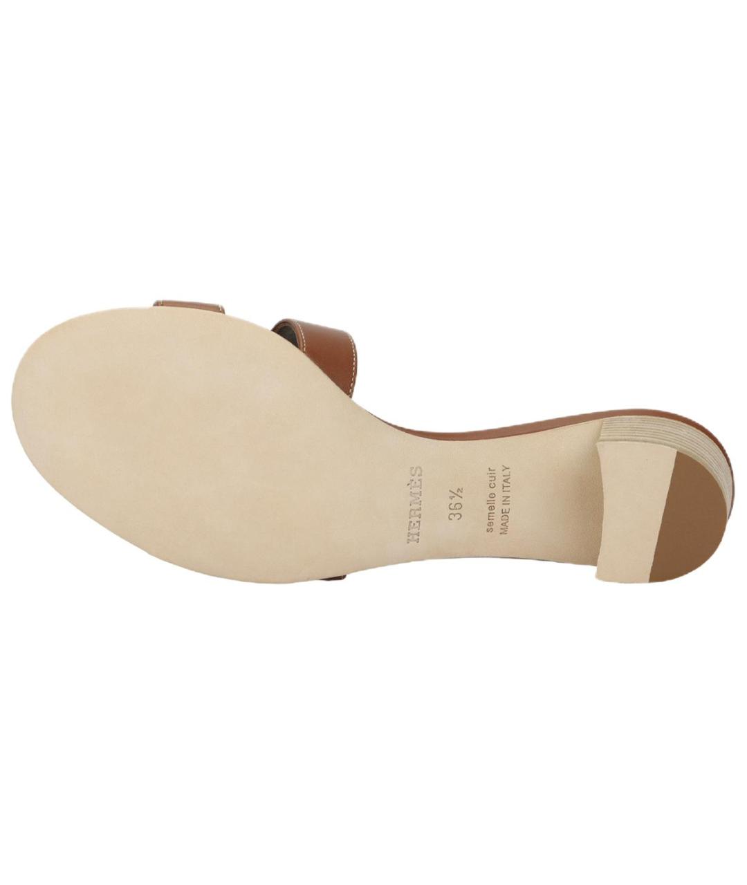 HERMES Кожаные сандалии, фото 5