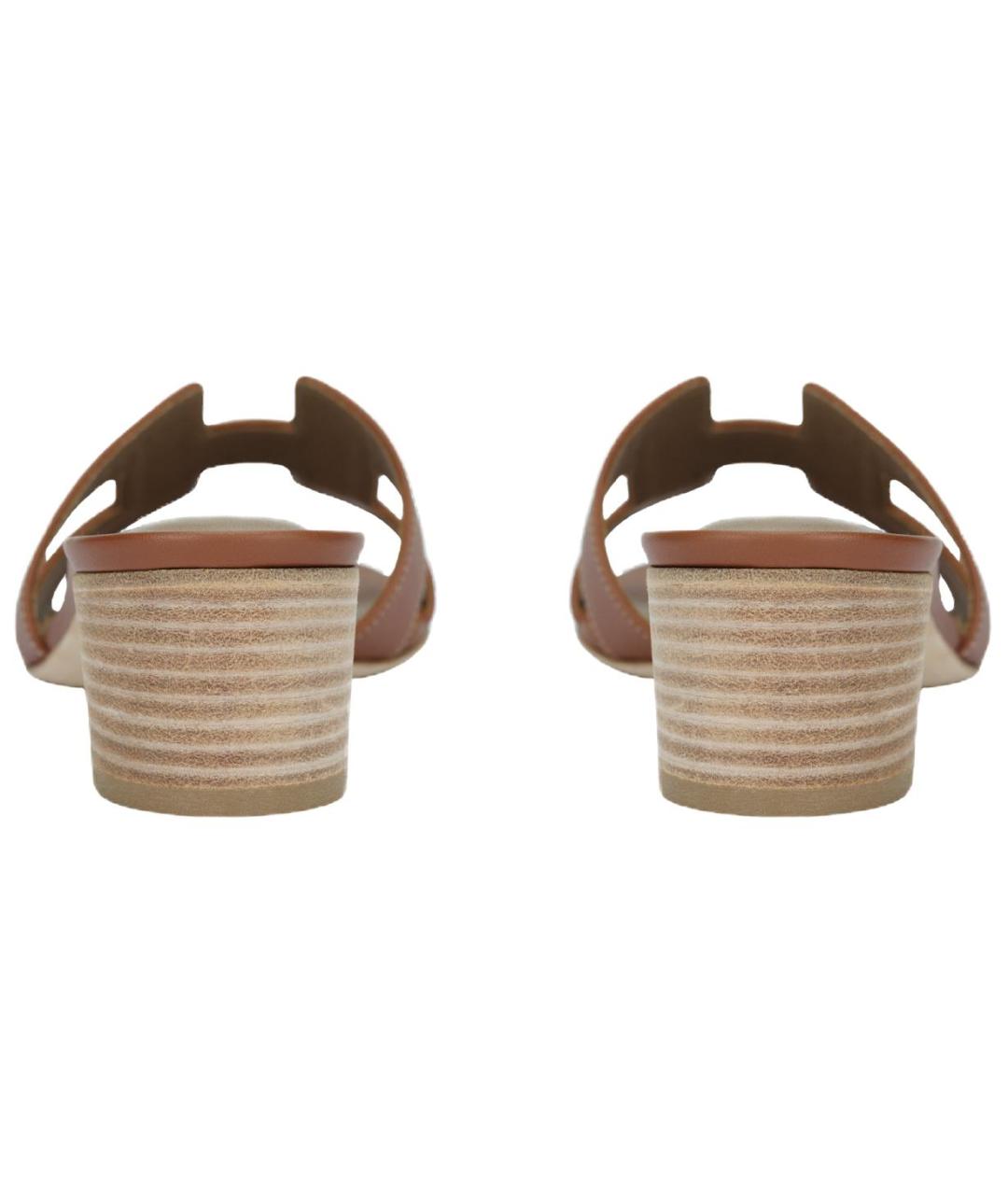 HERMES Кожаные сандалии, фото 4