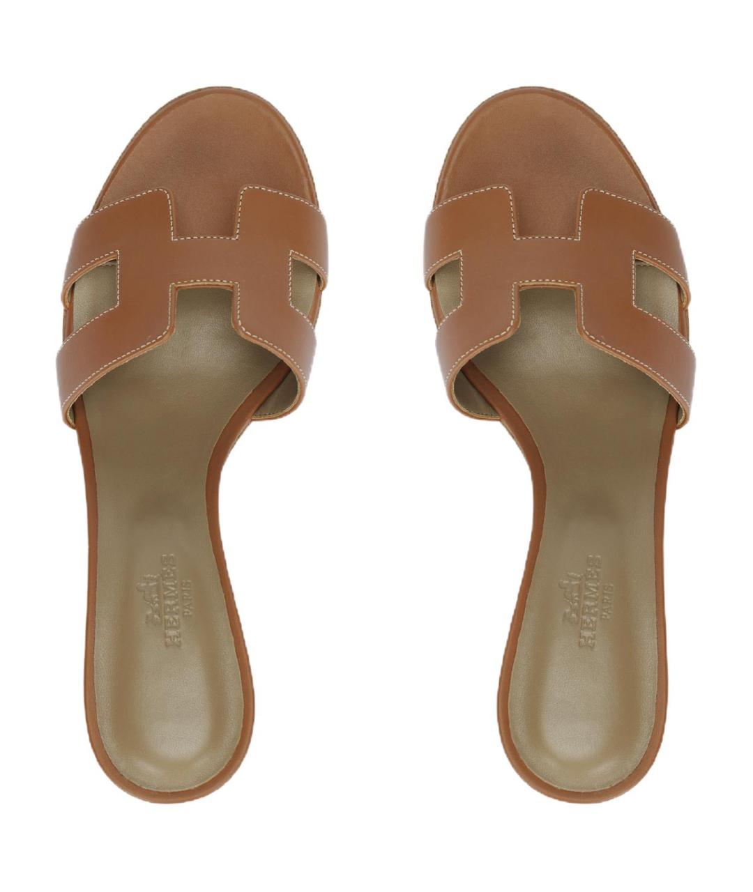 HERMES Кожаные сандалии, фото 3