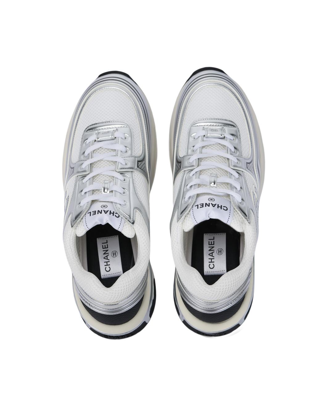 CHANEL Белые низкие кроссовки / кеды, фото 3