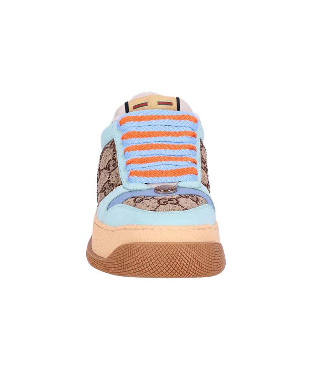 GUCCI Мульти кожаные кроссовки, фото 4