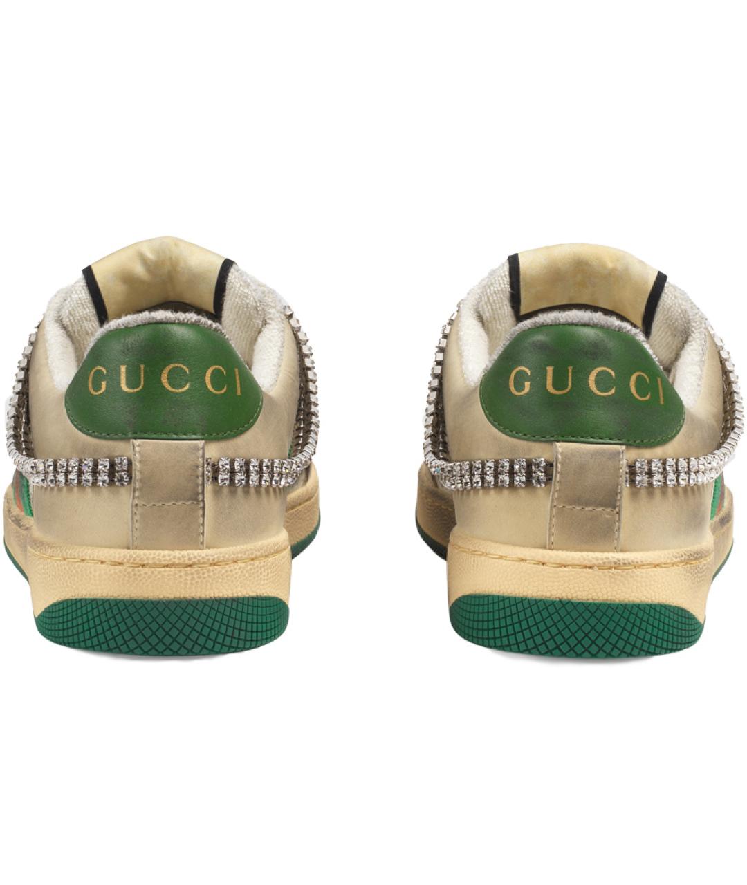 GUCCI Мульти кожаные кроссовки, фото 4