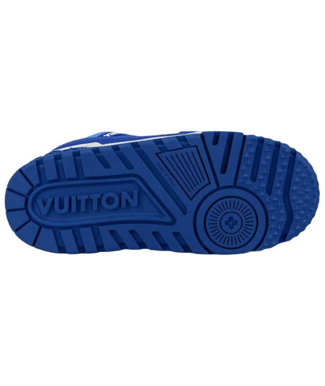 LOUIS VUITTON Синие низкие кроссовки / кеды, фото 5