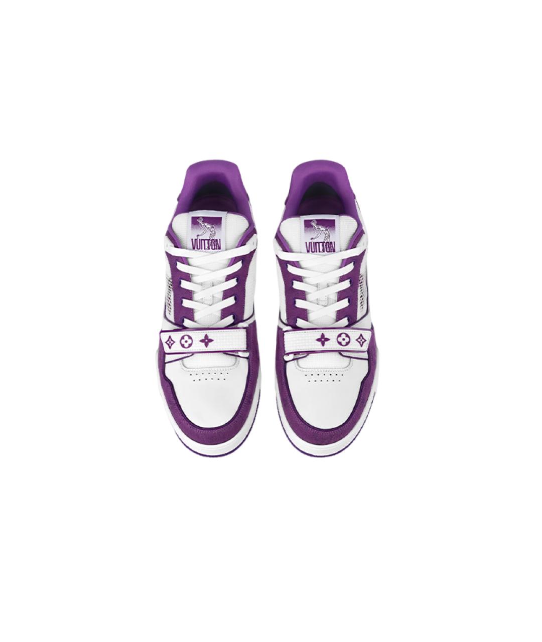 LOUIS VUITTON Фиолетовые кроссовки, фото 3
