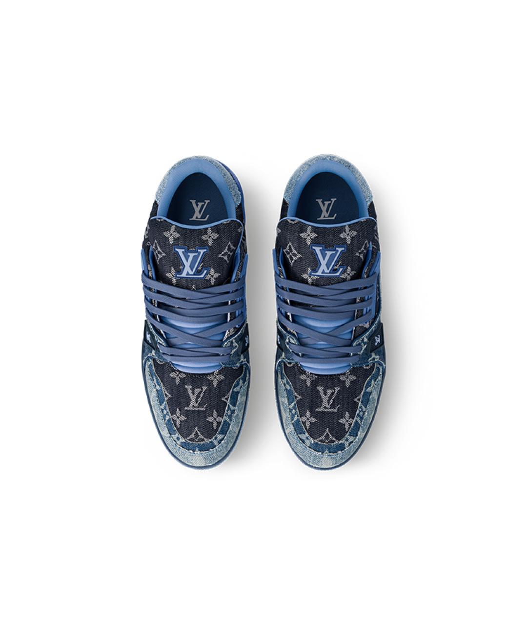 LOUIS VUITTON Синие кроссовки, фото 3