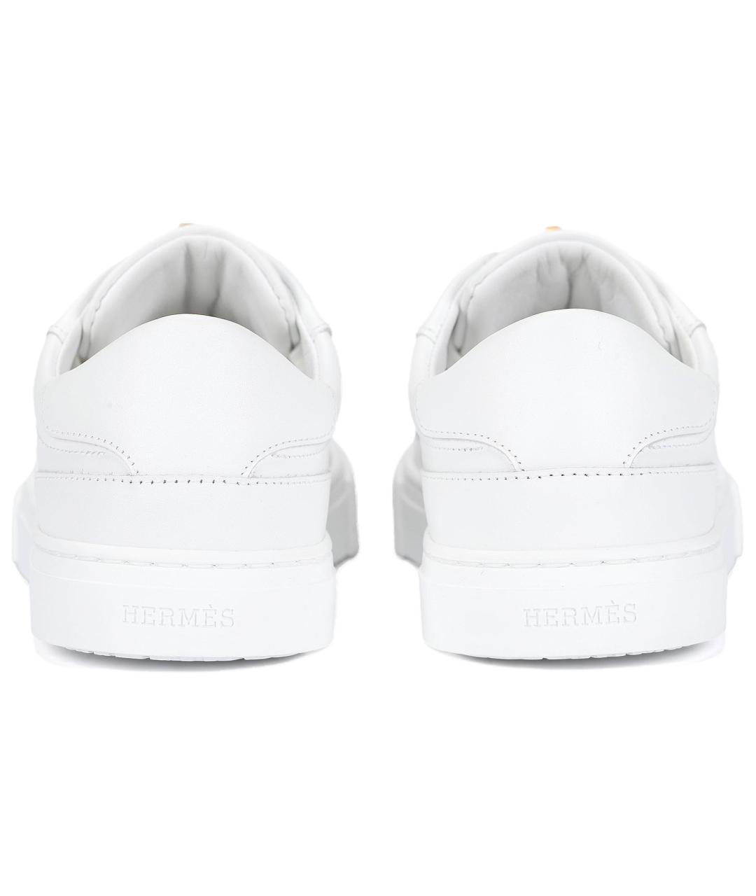 HERMES Белые кроссовки, фото 4