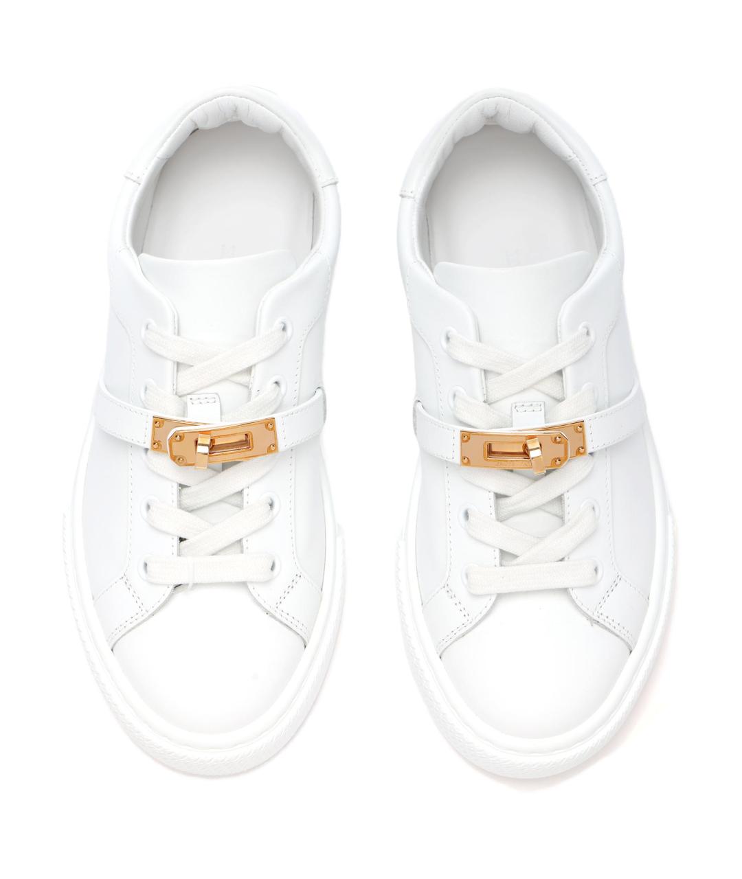 HERMES Белые кроссовки, фото 3