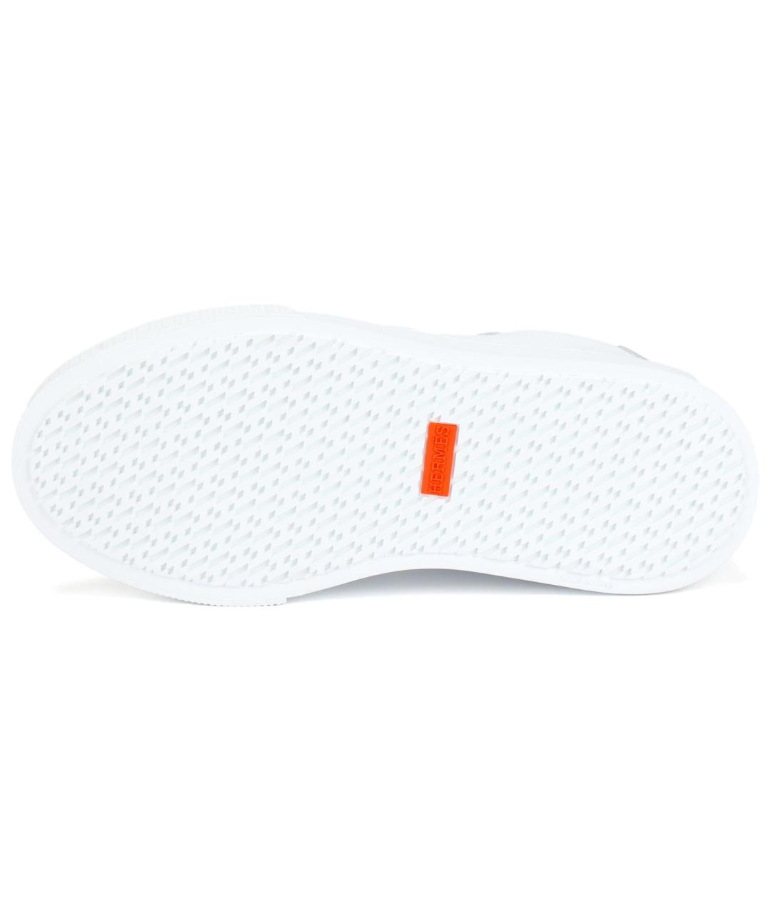 HERMES Белые кроссовки, фото 5