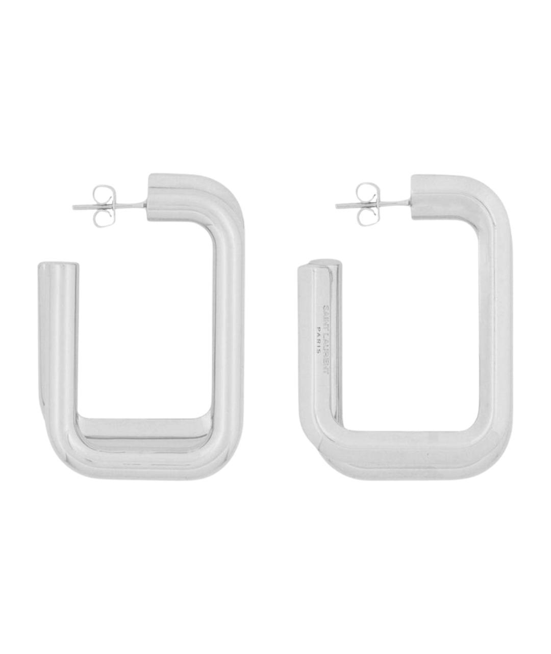 SAINT LAURENT Серебряные латунные серьги, фото 1