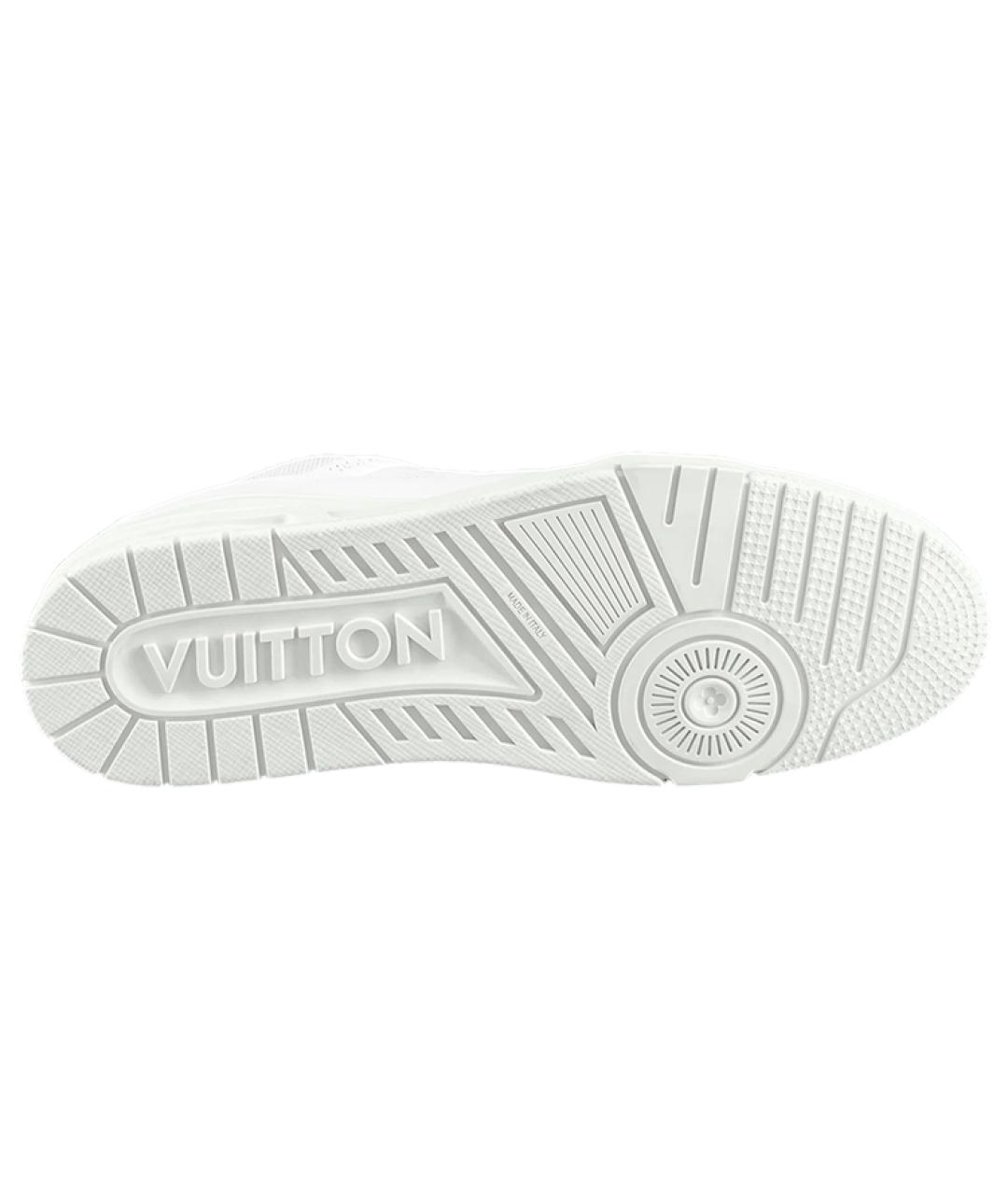 LOUIS VUITTON Белые кожаные кроссовки, фото 5