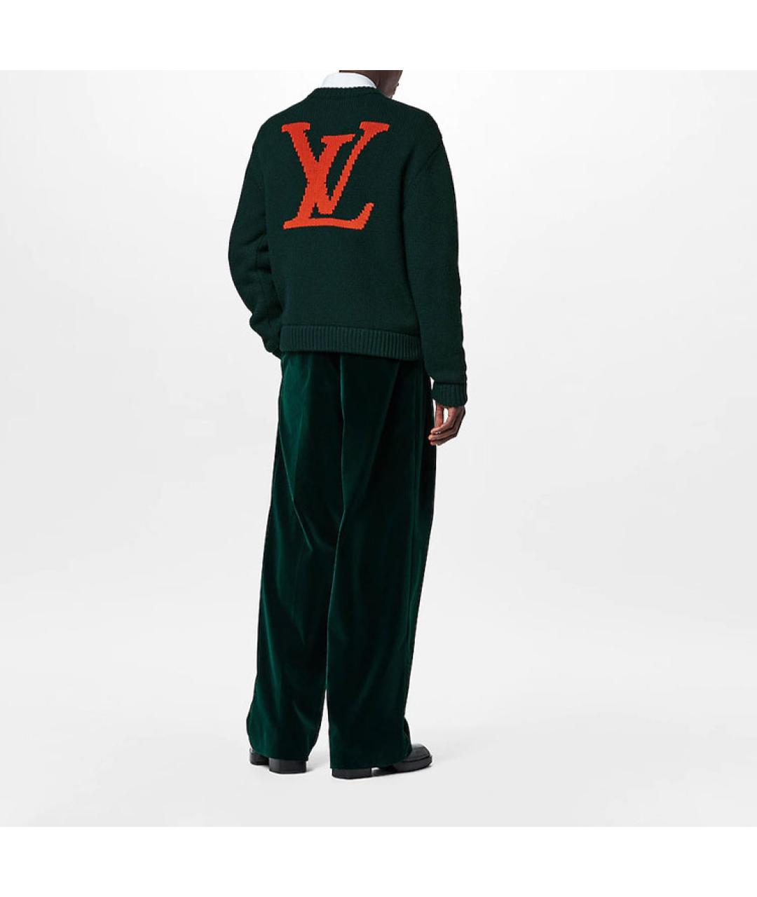 LOUIS VUITTON Зеленый джемпер / свитер, фото 3