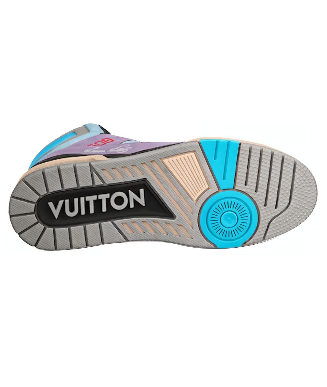 LOUIS VUITTON Мульти кожаные высокие кроссовки / кеды, фото 5