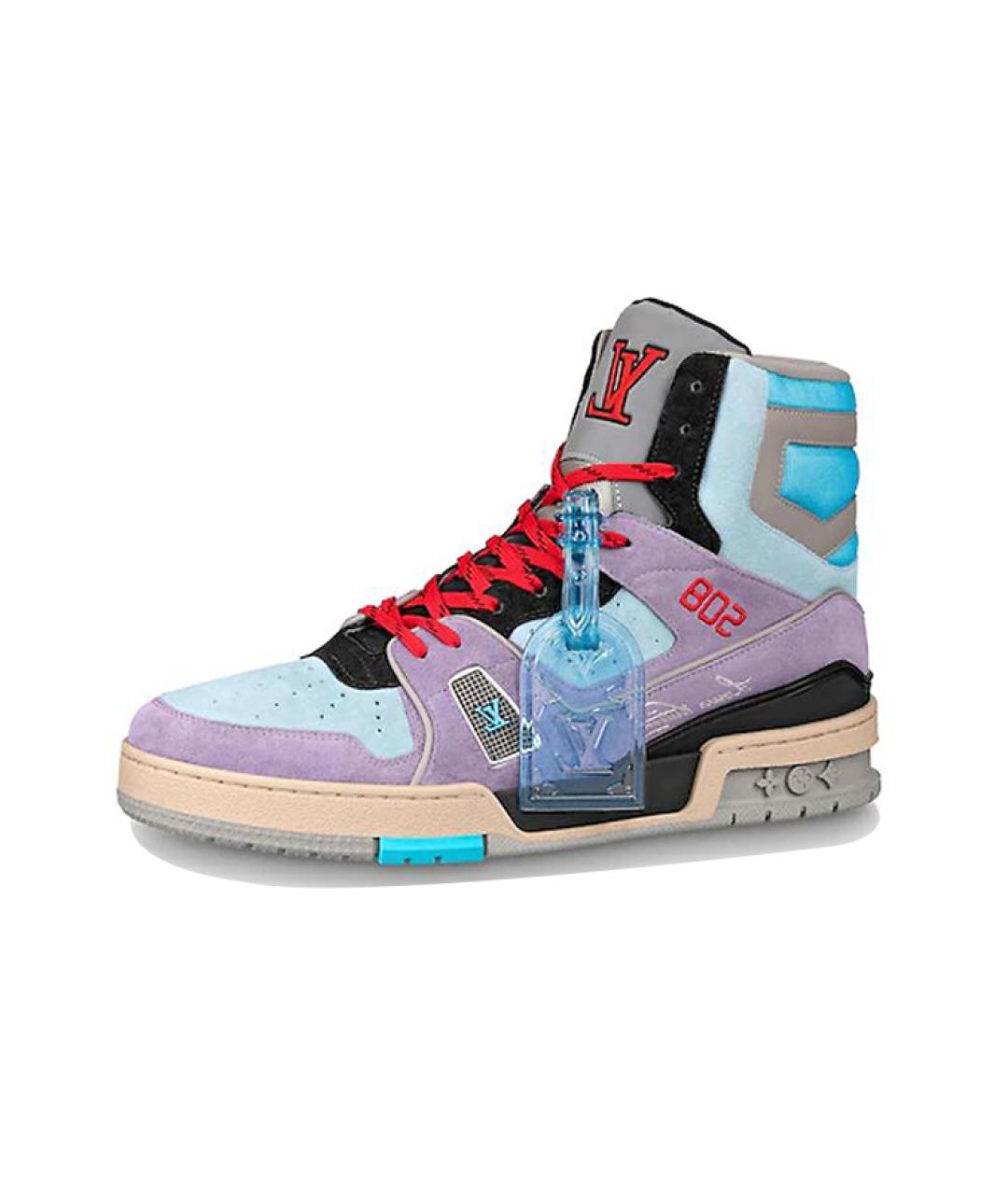 LOUIS VUITTON Мульти кожаные высокие кроссовки / кеды, фото 2