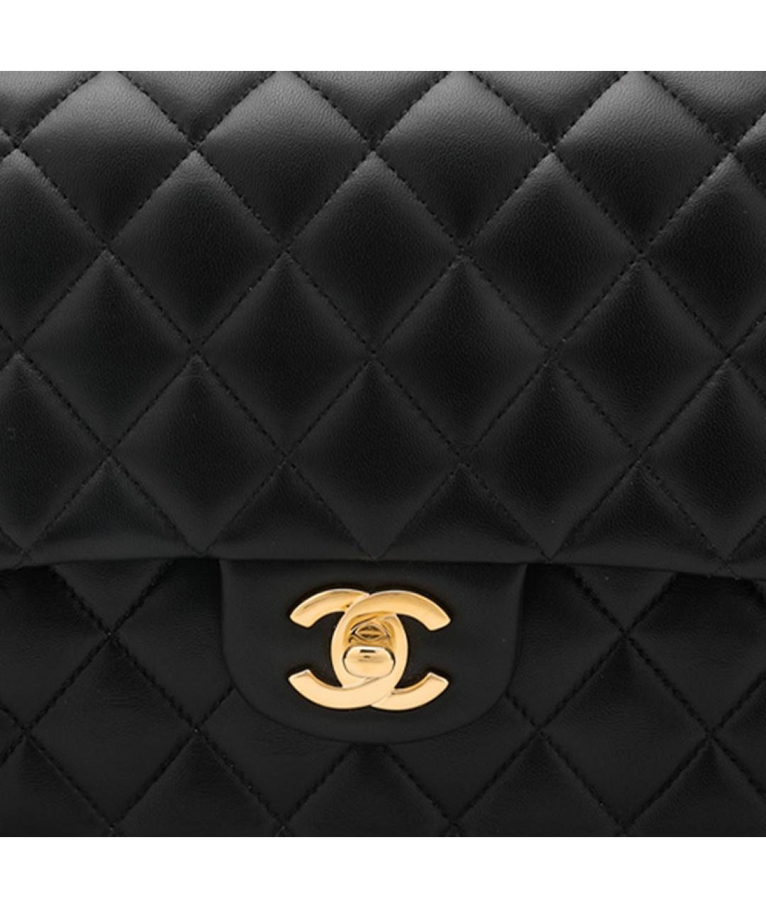 CHANEL Черная кожаная сумка через плечо, фото 6