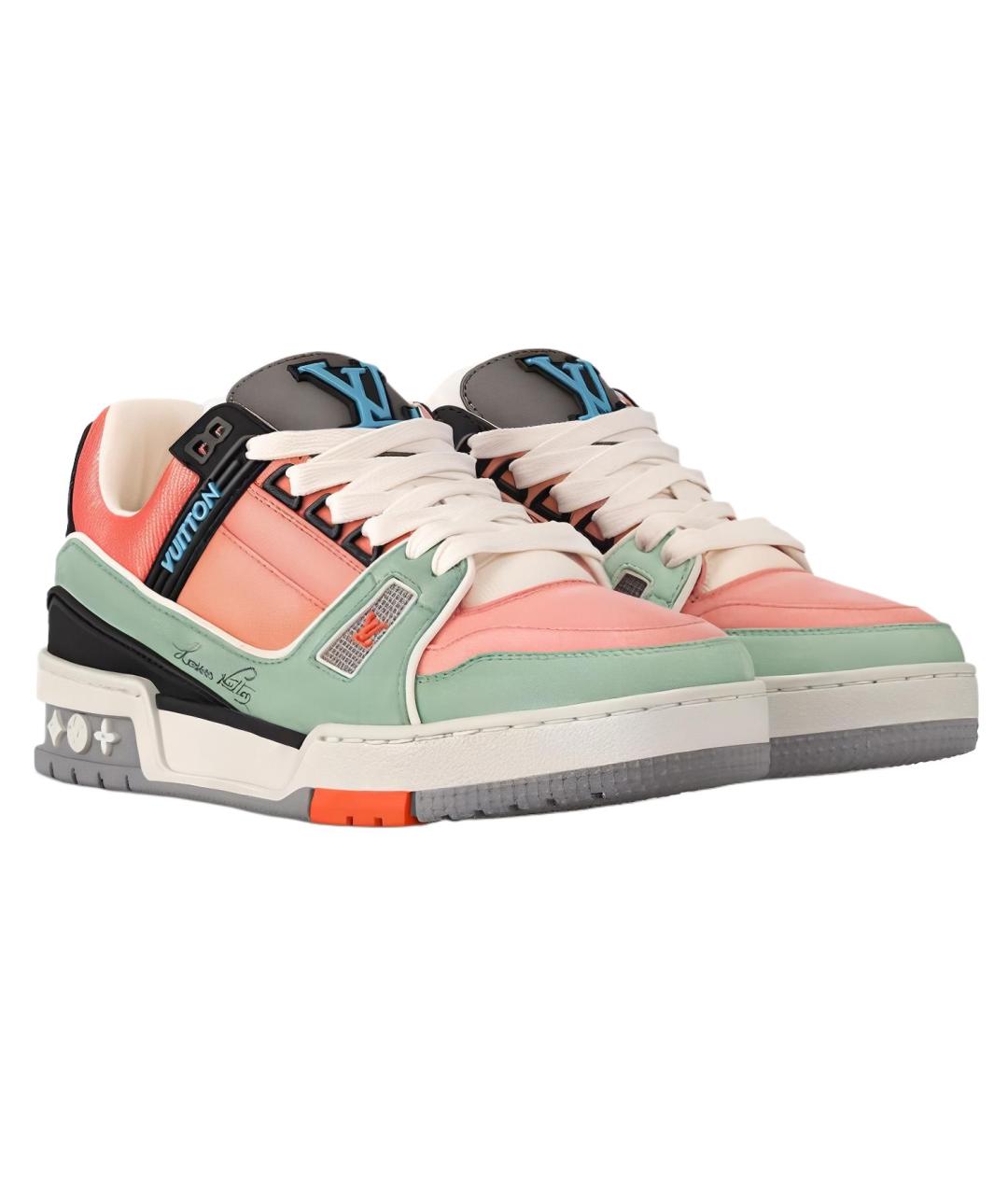 LOUIS VUITTON Оранжевое кроссовки, фото 3